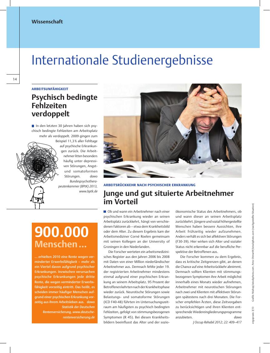 Vorschauseite 1: Internationale Studienergebnisse