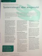 Vorschauseite 1: Systemrelevant, aber ausgenutzt
