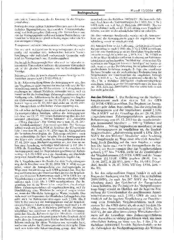 Vorschauseite 2: Zur Frage der öffentlichen Vergabe im Sinne der Richtlinie 2004/18/EG (Open-House Modell) AEUV Art. 267; RL 2004/18/EG Art. 1 II lit. a)