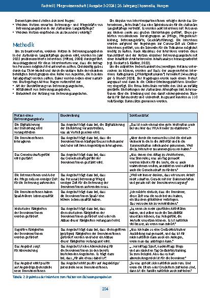 Vorschauseite 3: Zum Nutzen von Betreuungsangeboten in der stationären Langzeitpflege: Eine Befragung zur Identifikation von Einsatzpotentialen von Videospielen