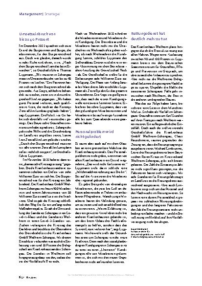 Vorschauseite 3: Neue Klinikstruktur: Über Berg und Tal zur Notaufnahme
