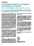 Vorschauseite 1: Die Ärztekammer Berlin wird digitaler, transparenter und flexibler. Bericht von der Delegiertenversammlung am 15. Juni 2022.