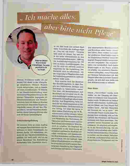 Vorschauseite 1: Ich mache alles, aber bitte nicht Pflege.