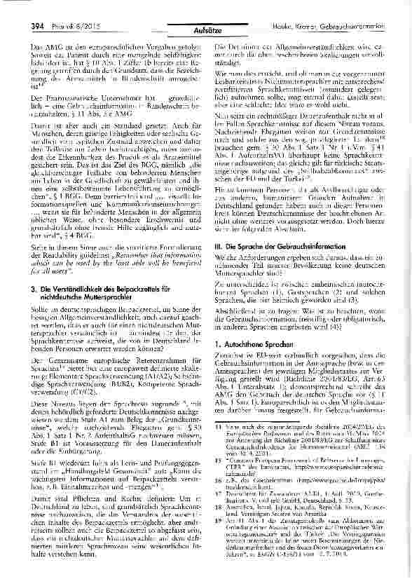 Vorschauseite 4: Allgemeinverständlichkeit, Sprachrisiko und Barrierefreiheit:Die Gebrauchsinformation