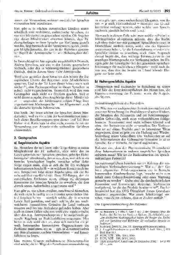 Vorschauseite 5: Allgemeinverständlichkeit, Sprachrisiko und Barrierefreiheit:Die Gebrauchsinformation