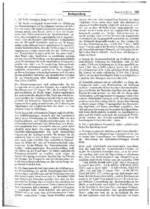 Vorschauseite 3: Falsche Herkunftskennzeichnung bei Fertigarzneimitteln