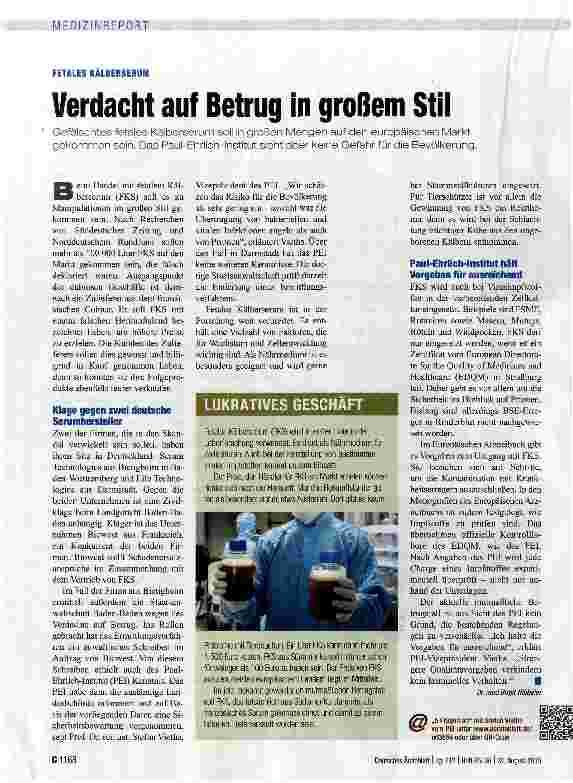 Vorschauseite 1: Verdacht auf Betrug in großem Stil