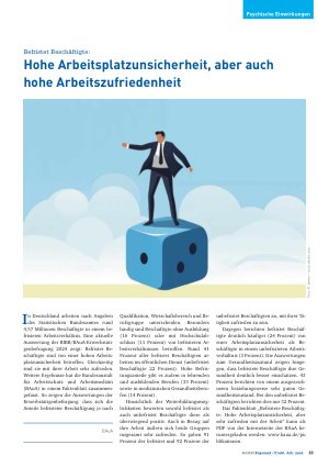 Vorschauseite 1: Hohe Arbeitsplatzunsicherheit, aber auch hohe Arbeitszufriedenheit