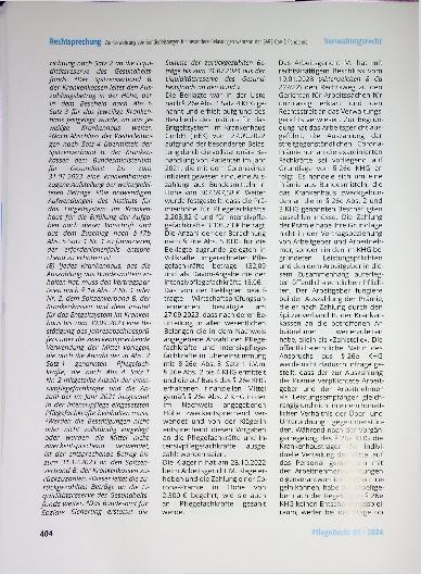 Vorschauseite 4: Zur Gewährung von Sonderleistungen für besondere Belastungen während der SARS-CoV-2-Pandemie nur für Pflegefachkräfte.
