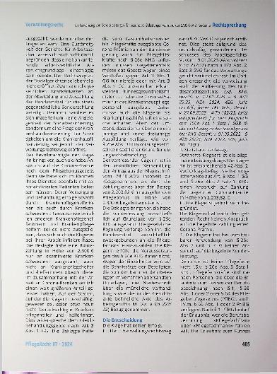 Vorschauseite 5: Zur Gewährung von Sonderleistungen für besondere Belastungen während der SARS-CoV-2-Pandemie nur für Pflegefachkräfte.
