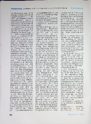 Vorschauseite 6: Zur Gewährung von Sonderleistungen für besondere Belastungen während der SARS-CoV-2-Pandemie nur für Pflegefachkräfte.
