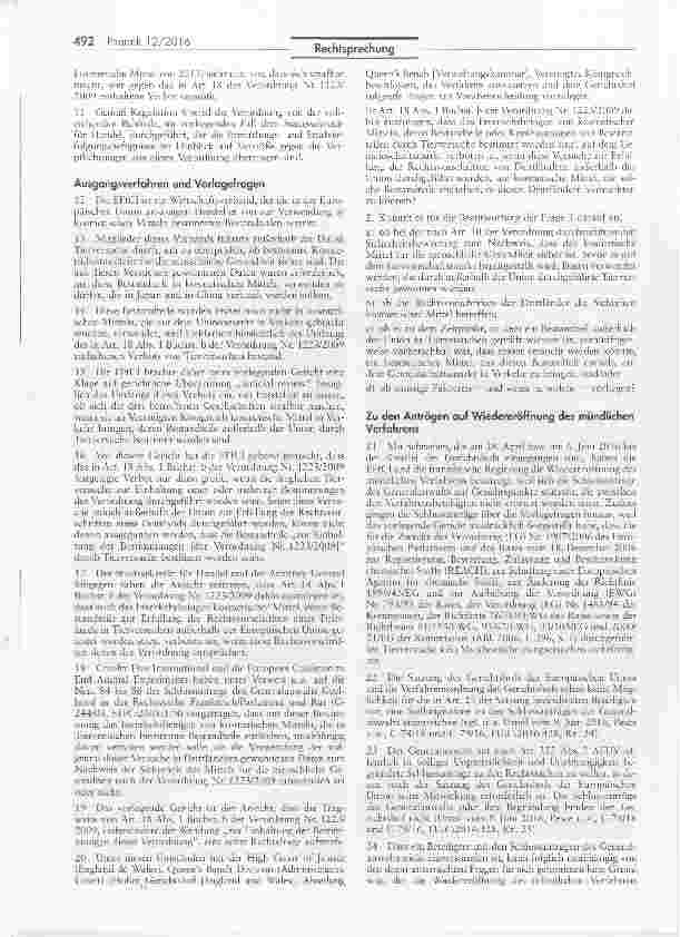 Vorschauseite 3: Vertriebsverbot für Kosmetika, deren Bestandteile durch Tierversuche außerhalb der EU bestimmt worden sind