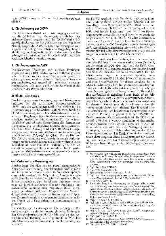 Vorschauseite 2: Ein erster Schritt — Der Referentenentwurf des BMG
