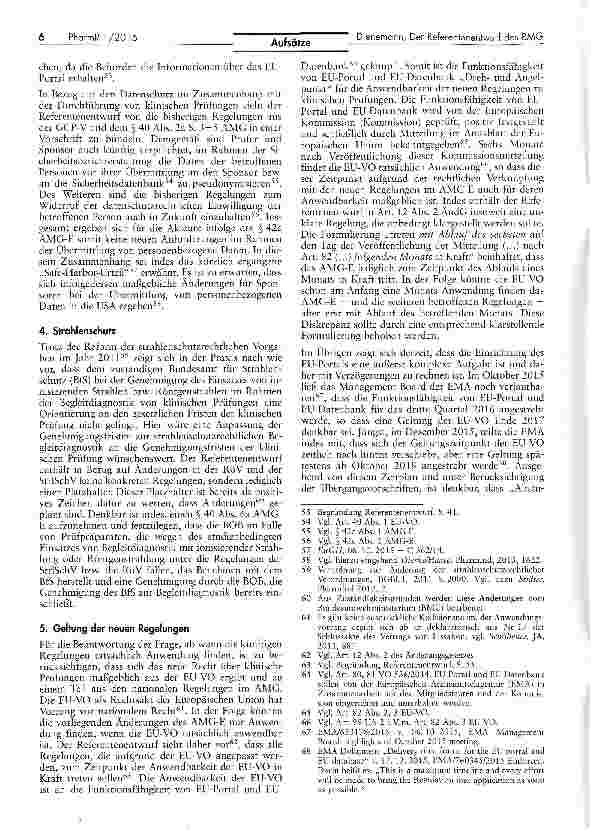 Vorschauseite 6: Ein erster Schritt — Der Referentenentwurf des BMG
