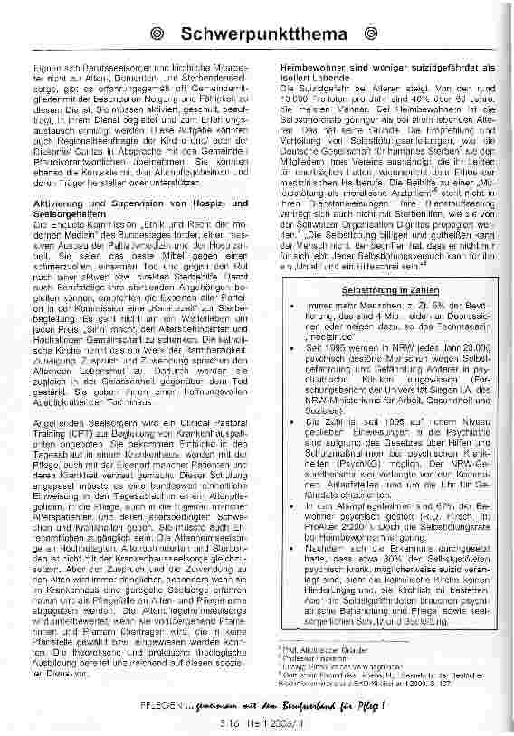 Vorschauseite 3: Patientenverfügungen auch für die Altenpflege?