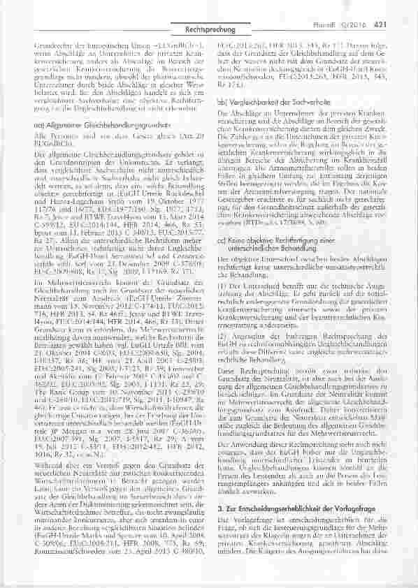 Vorschauseite 3: EuGH-Vorlage zu den Auswirkungen von Abschlägen, die ein pharmazeutischer Unternehmer gemäß § 1 AMRabG gewährt