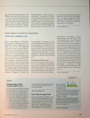 Vorschauseite 2: Ausgrenzung der Pflegeprofession ist ein Risiko für die Bevölkerung