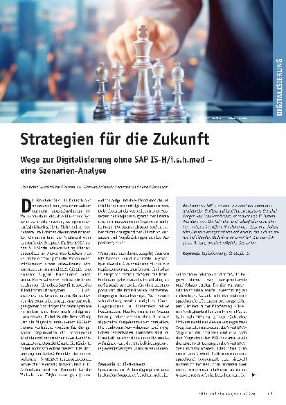 Vorschauseite 1: Strategien für die Zukunft: Wege zur Digitalisierung ohne SAP IS-H/i. s. h. med – eine Szenarien-Analyse