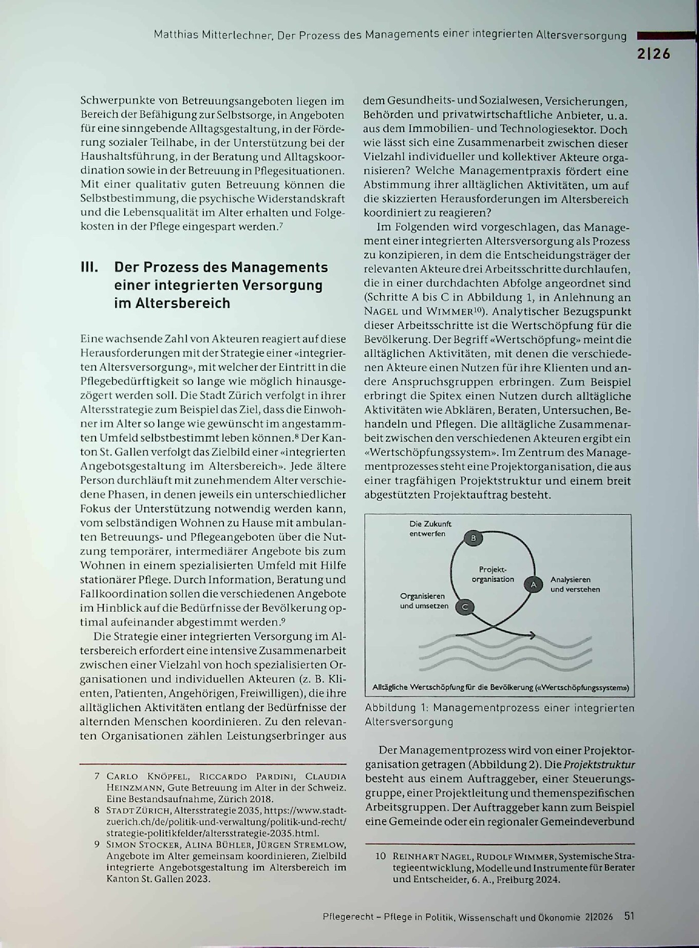 Vorschauseite 3: Der Prozess des Managements einer integrierten Altersversorgung