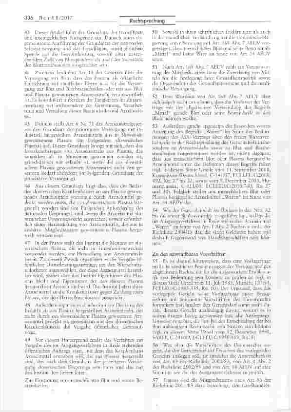 Vorschauseite 5: Verdingungsunterlagen eines öffentlichen Auftrags für aus Plasma gewonnene Arzneimittel