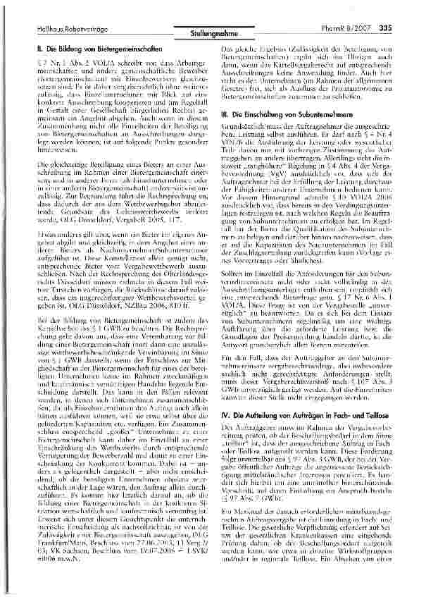 Vorschauseite 2: Ausschreibung und Vergabe von Rabattverträgen -Spezialfragen im Zusammenhang mit dem Abschluss von Rabattverträgen