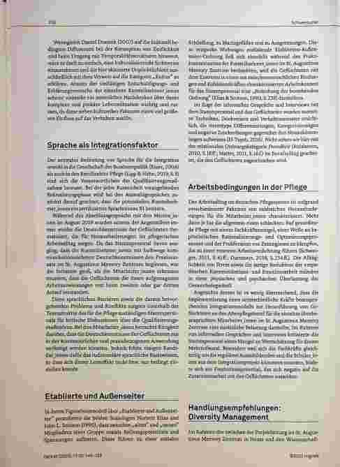 Vorschauseite 2: Integration - Care Work - Diversity Management: Die Forschungsergebnisse des Geflüchtetenprojektes