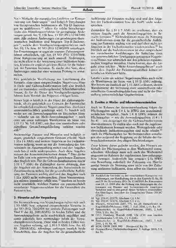 Vorschauseite 5: Erweiterter Haftungsmaßstab bei Second Medical Use Patenten und jetzt?