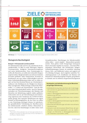 Vorschauseite 4: Nachhaltigkeit und Gesundheit in der Behindertenarbeit