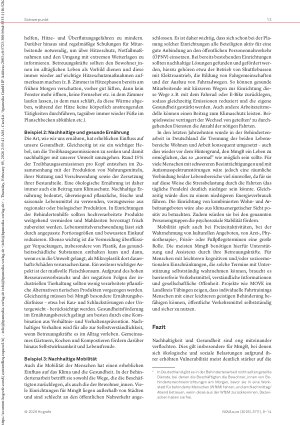 Vorschauseite 5: Nachhaltigkeit und Gesundheit in der Behindertenarbeit