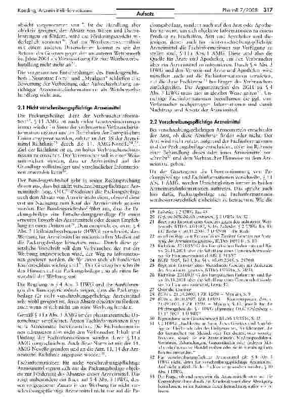 Vorschauseite 3: Wettbewerbswidrigkeit unrichtiger Arzneimittelinformationenund ihre Folgen