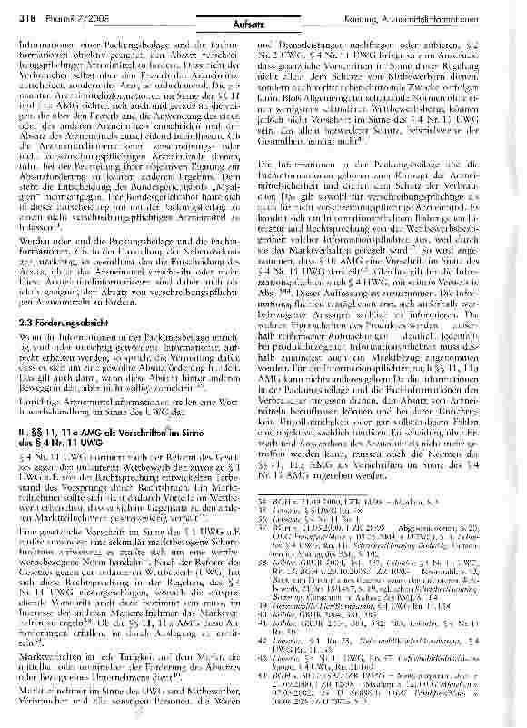 Vorschauseite 4: Wettbewerbswidrigkeit unrichtiger Arzneimittelinformationenund ihre Folgen