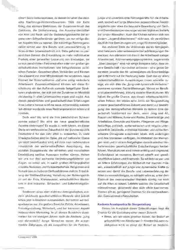 Vorschauseite 4: Vom Reichtum des AltersDer demografische Wandel als gesellschaftliche Chance