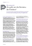 Vorschauseite 1: Bilanzgespräch „Es geht um die Existenz der Kliniken“