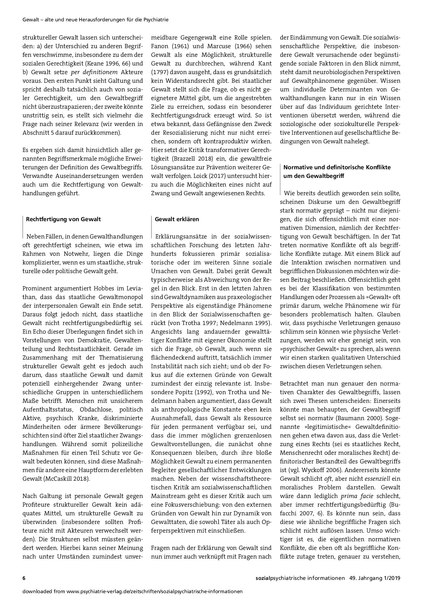 Vorschauseite 3: Gewalt – normative und definitorische Aspekte