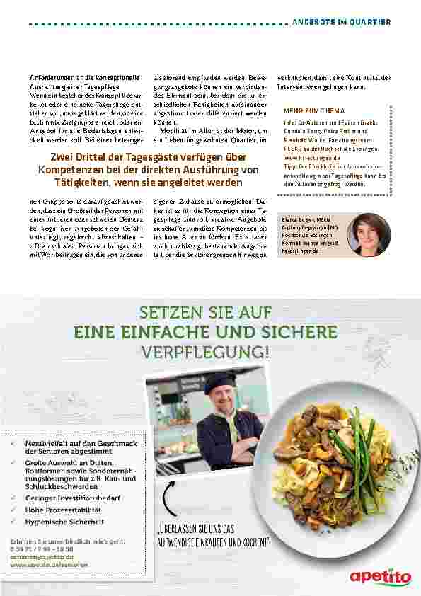 Vorschauseite 4: Tagespflege in Bewegung