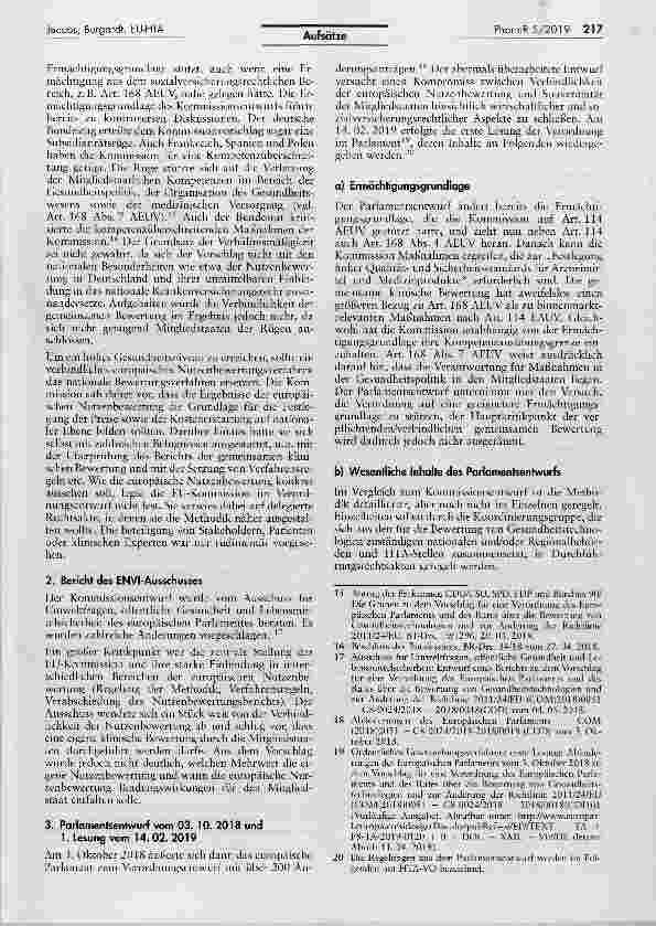 Vorschauseite 3: EU-Health Technologie Assessment der steinige Weg derHarmonisierung