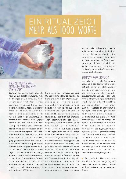 Vorschauseite 1: Ein Ritual zeigt mehr als 1000 Worte.