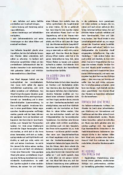Vorschauseite 2: Ein Ritual zeigt mehr als 1000 Worte.