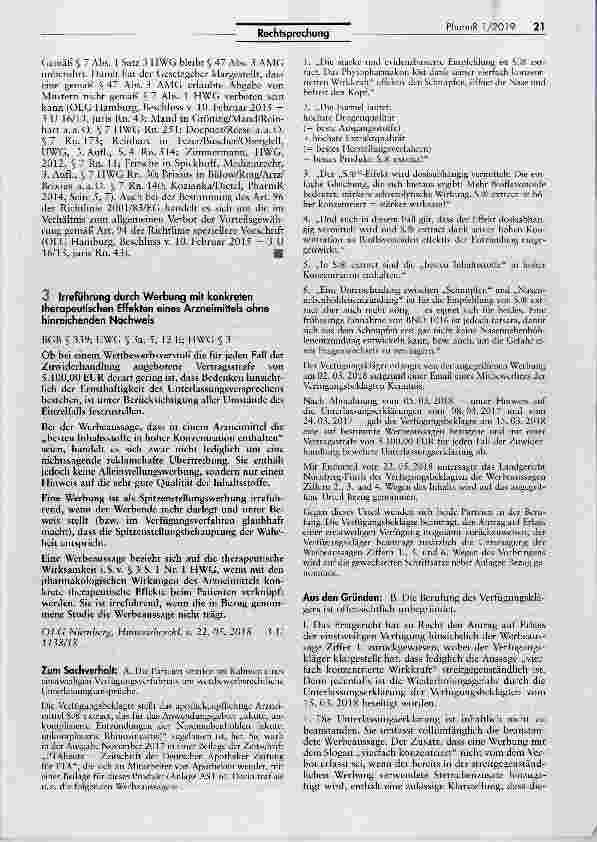 Vorschauseite 6: Kostenlose Fertigarzneimittel von pharmazeutischen Unternehmern an Apotheker