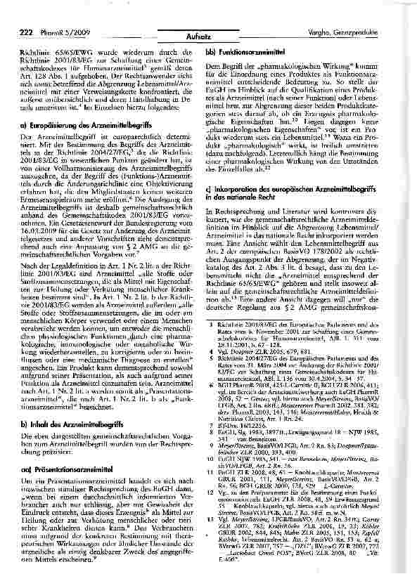 Vorschauseite 2: Strafrechtliche Probleme bei der Abgrenzung von Lebensmitteln und Arzneimitteln - Der Umgang mit § 96 Nr. 5 AMG beim Vertrieb von Grenzprodukten