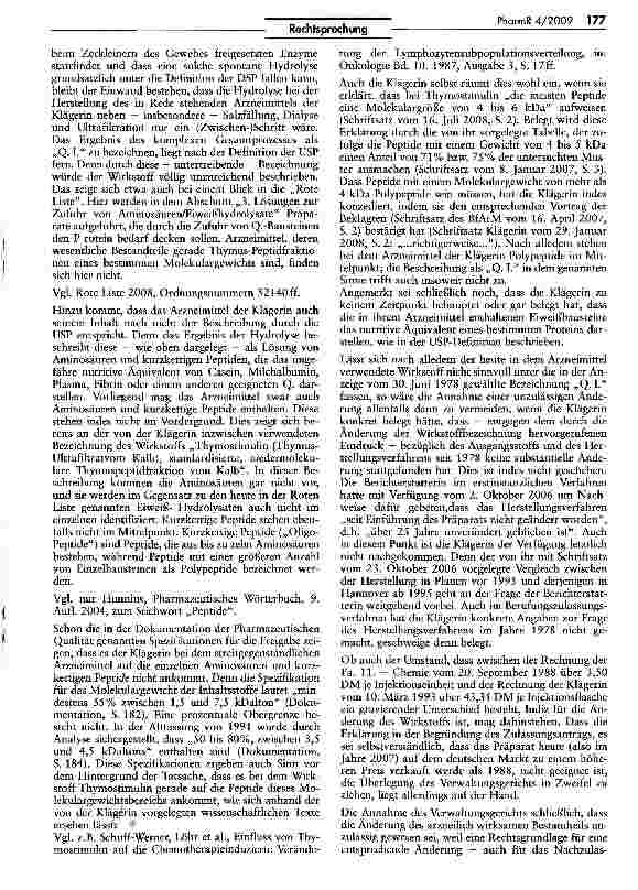 Vorschauseite 3: Erlöschen einer fiktiven Arzneimittelzulassung bei Änderung des Herstellungsprozesses und des Inhalts