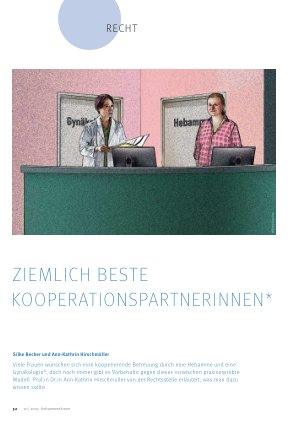 Vorschauseite 1: Ziemlich beste Kooperationspartnerinnen