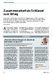 Vorschauseite 1: Zusammenarbeit als Schlüssel zum Erfolg
