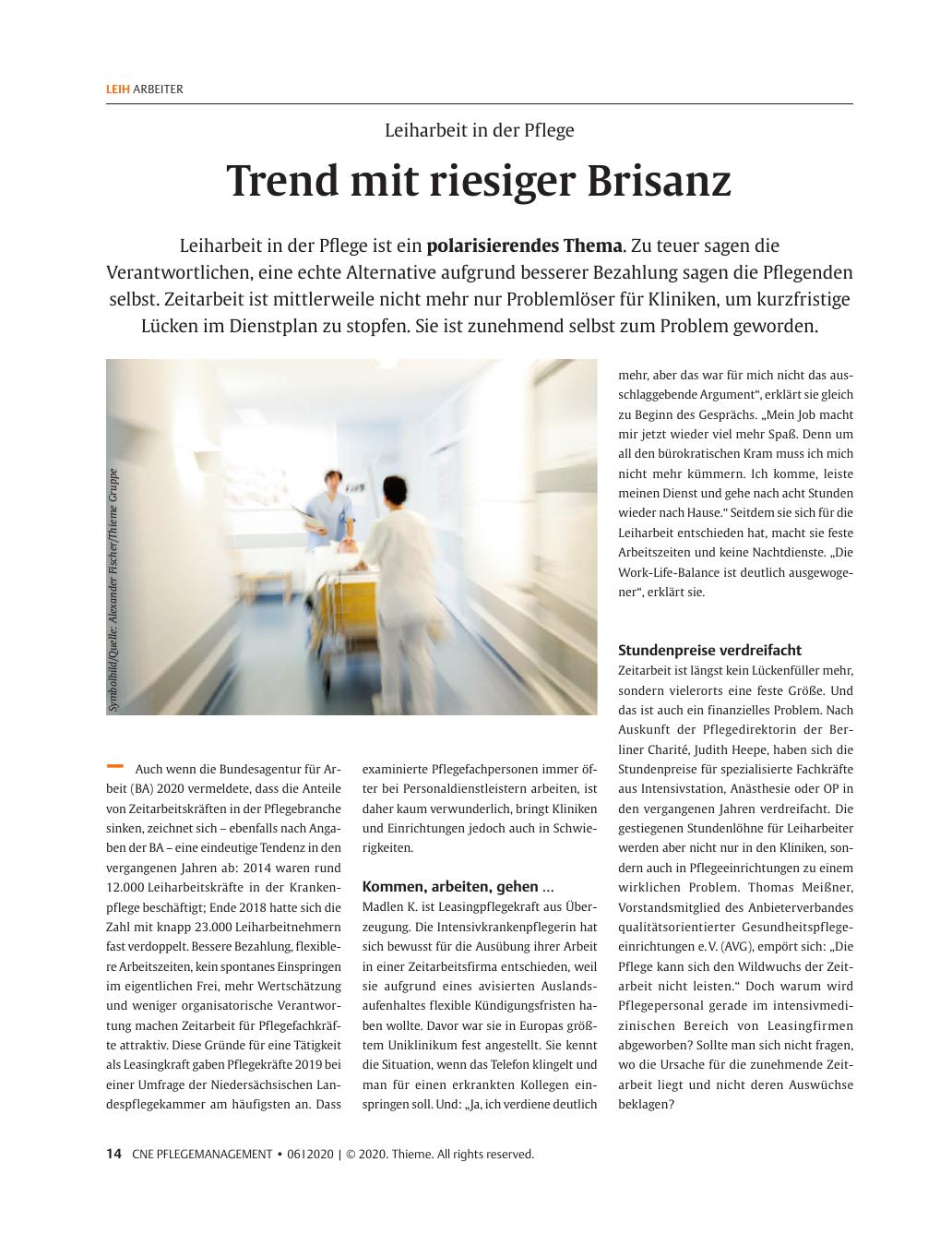 Vorschauseite 1: Trend mit riesiger Brisanz