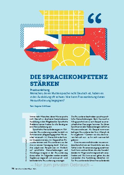 Vorschauseite 1: Die Sprachkompetenz stärken