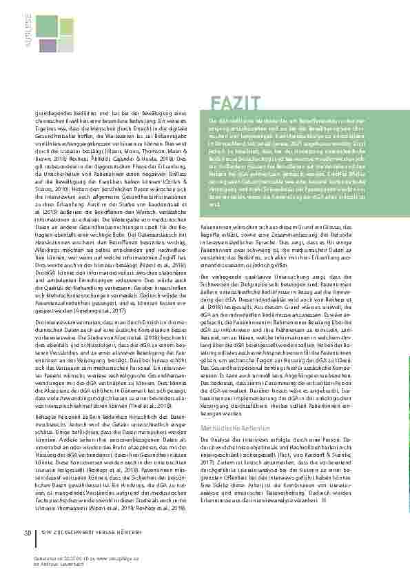 Vorschauseite 4: Die digitale Gesundheitsakte aus der Sicht von Krebserkrankten