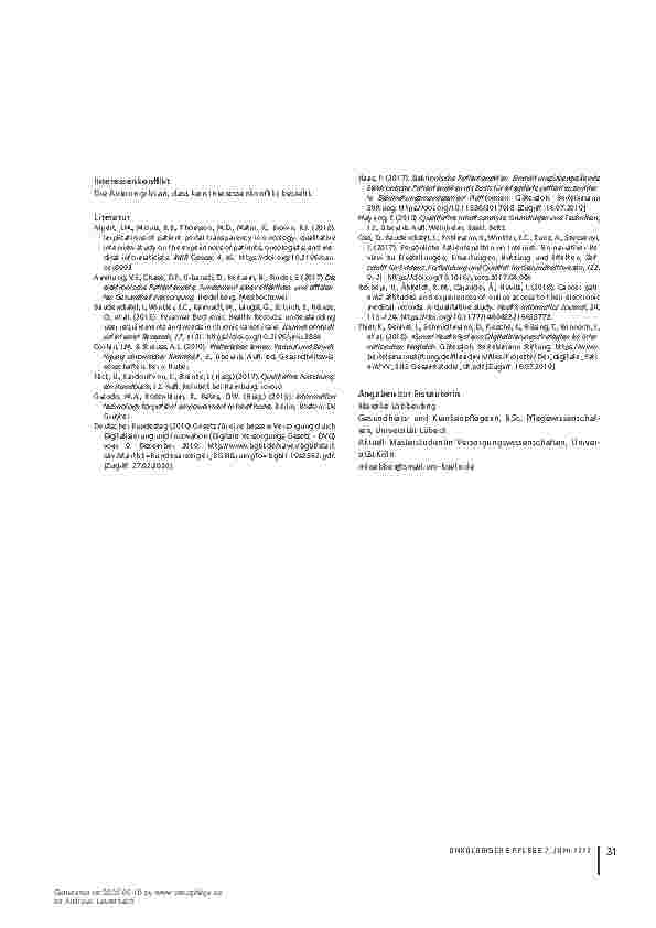Vorschauseite 5: Die digitale Gesundheitsakte aus der Sicht von Krebserkrankten