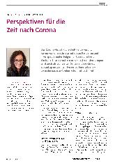 Vorschauseite 1: Perspektiven für die Zeit nach Corona