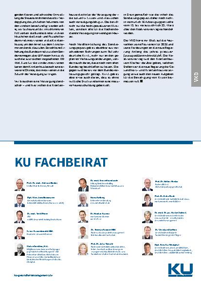 Vorschauseite 2: Sondervermögen: Auch zukunftsfeste Krankenhausversorgung absichern