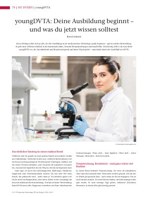 Vorschauseite 1: youngDVTA: Deine Ausbildung beginnt – und was du jetzt wissen solltest